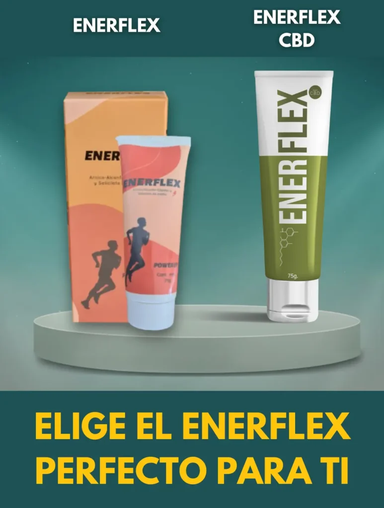 Comparación entre Enerflex tradicional y Enerflex CBD para aliviar el dolor articular